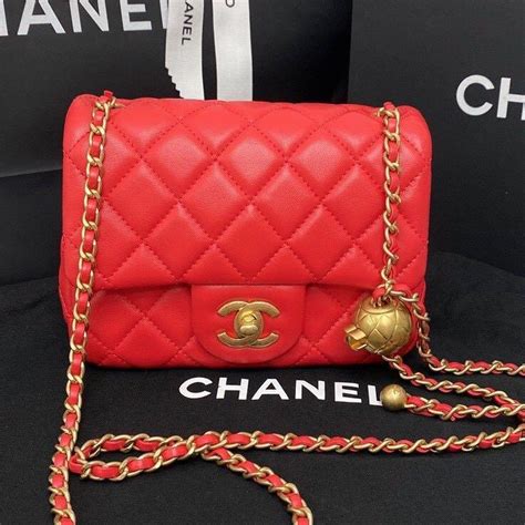 chanel mini square 金球|CHANEL.